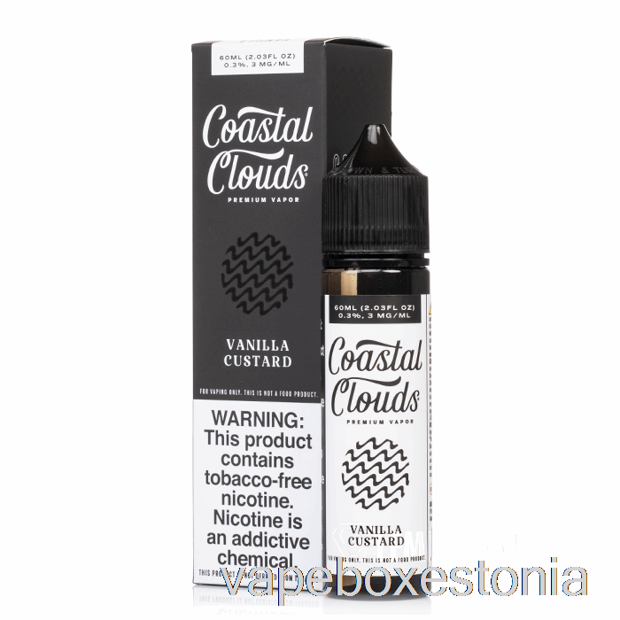 Vape Box Estonia Vanilli Custard - Coastal Clouds Co. - 60 Ml 0 Mg